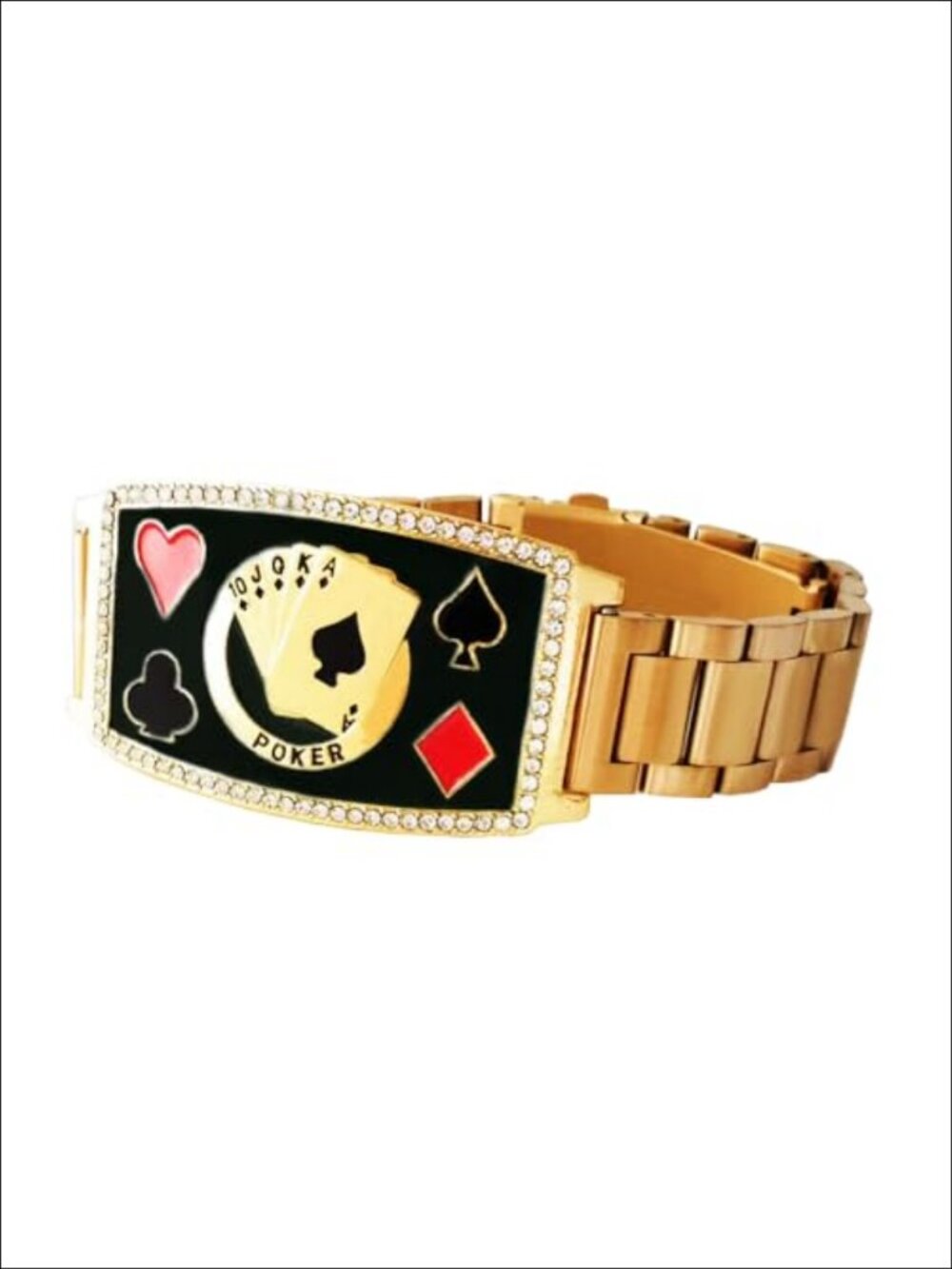 Poker Champion Bracelet Texas Hold'em Zircon Wristband Tournament Prize